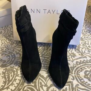Ann Taylor Black Heeled Boots